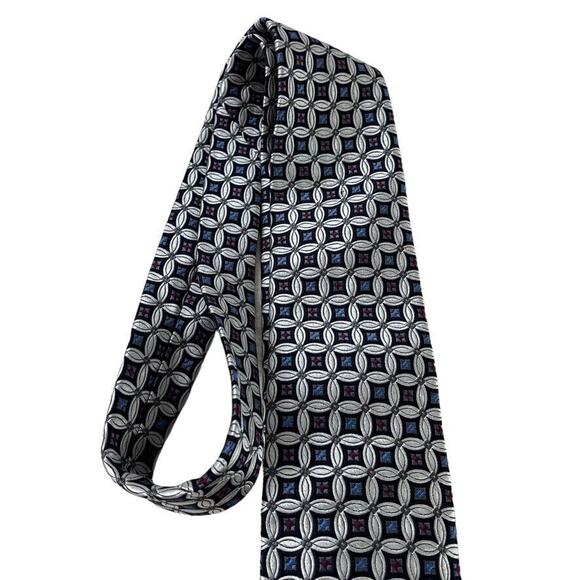 Jos Joseph A Bank Signature Gold Mens Hand Made 100% Silk Tie Necktie 3.5" - Picture 3 of 16